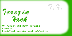 terezia hack business card