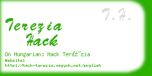 terezia hack business card